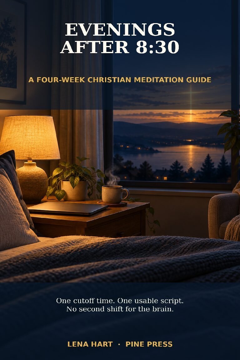 Evenings After 8:30 Christian meditation guide cover
