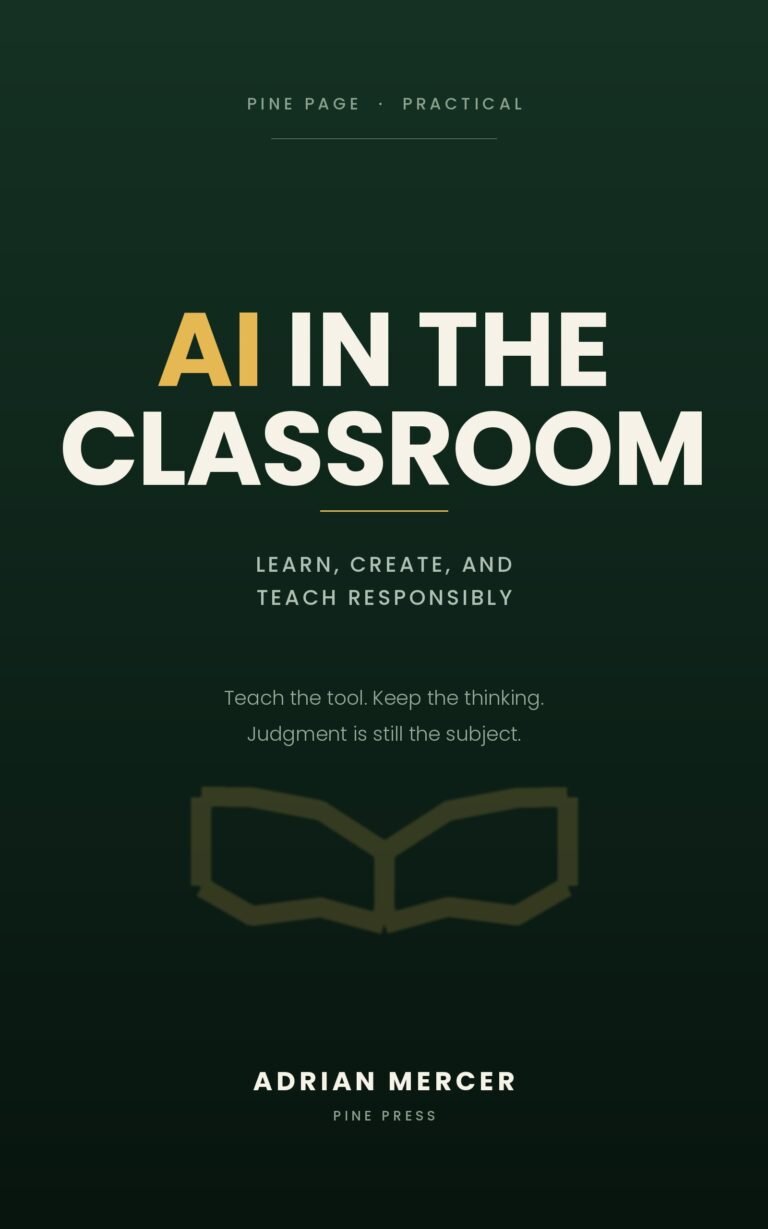 Book cover of AI in the Classroom by Adrian Mercer
