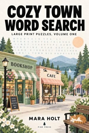 Cozy Town Word Search — Large Print Puzzles Volume One