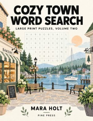 Cozy Town Word Search — Large Print Puzzles Volume Two