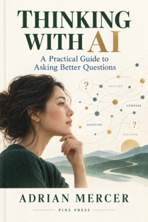 Book cover of Thinking With AI by Adrian Mercer